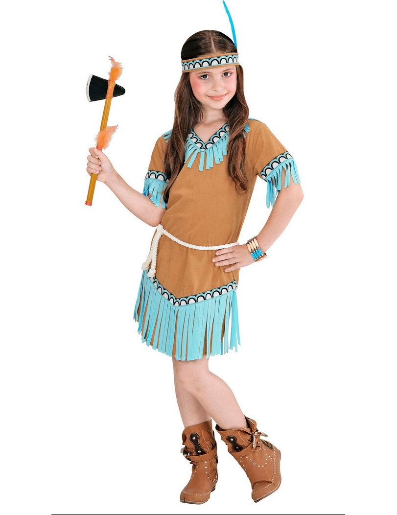 Kleine Indiaan Kostuum Voor Meisjes 4 Kleine Indiaan Kostuum Voor Meisjes - Afbeelding 2