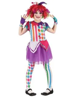 Kleurrijk Harlekijn Kostuum Voor Meisjes