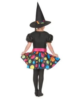 Kleurrijk Heksenkostuum Voor Meisjes -Cosplay Kostuums Winkel kleurrijk heksenkostuum voor meisjes 3