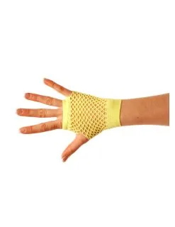 Korte Fluo Gele Handschoenen Voor Volwassenen