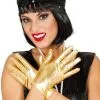 Korte Goudkleurige Metallic Handschoenen Voor Vrouwen 2 Korte Goudkleurige Metallic Handschoenen Voor Vrouwen -Cosplay Kostuums Winkel korte goudkleurige metallic handschoenen voor vrouwen