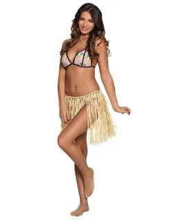 Korte Hawaiiaanse Raffia Rok Voor Volwassenen