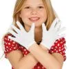 Korte Witte Handschoenen Voor Kinderen