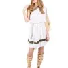 Klassiek Wit Kostuum Van Een Romeinse Godin Voor Volwassenen -Cosplay Kostuums Winkel kostuum van een romeinse godin voor dames 1