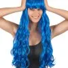Lange Blauwe Pruik Voor Dames -Cosplay Kostuums Winkel lange blauwe pruik voor dames