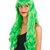Lange Gekrulde Fluo Groene Pruik Voor Vrouwen -Cosplay Kostuums Winkel lange gekrulde fluo groene pruik voor vrouwen