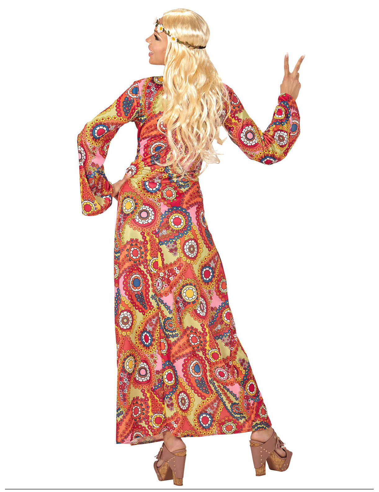 Lange Hippiejurk Voor Vrouwen 4 Lange Hippiejurk Voor Vrouwen - Afbeelding 2