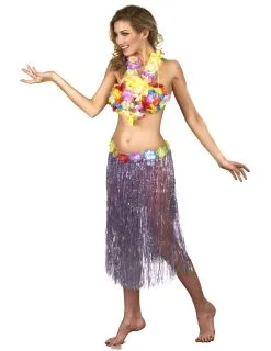 Lange Paarse Hawaiiaanse Rok Voor Vrouwen -Cosplay Kostuums Winkel lange paarse hawaiiaanse rok voor vrouwen 2