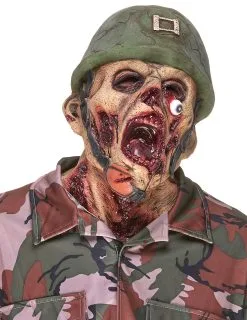 Latex Zombie Soldaten Masker Voor Volwassenen