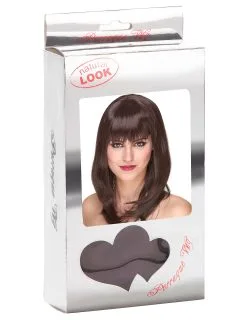 Luxe Halflange Donkerbruine Pruik Voor Vrouwen -Cosplay Kostuums Winkel luxe halflange donkerbruine pruik voor vrouwen 3