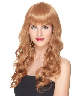 Luxe Kastanjebruine Pruik Met Krullen