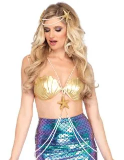 Luxe Lange Zeemeermin Harnas Ketting Voor Vrouwen