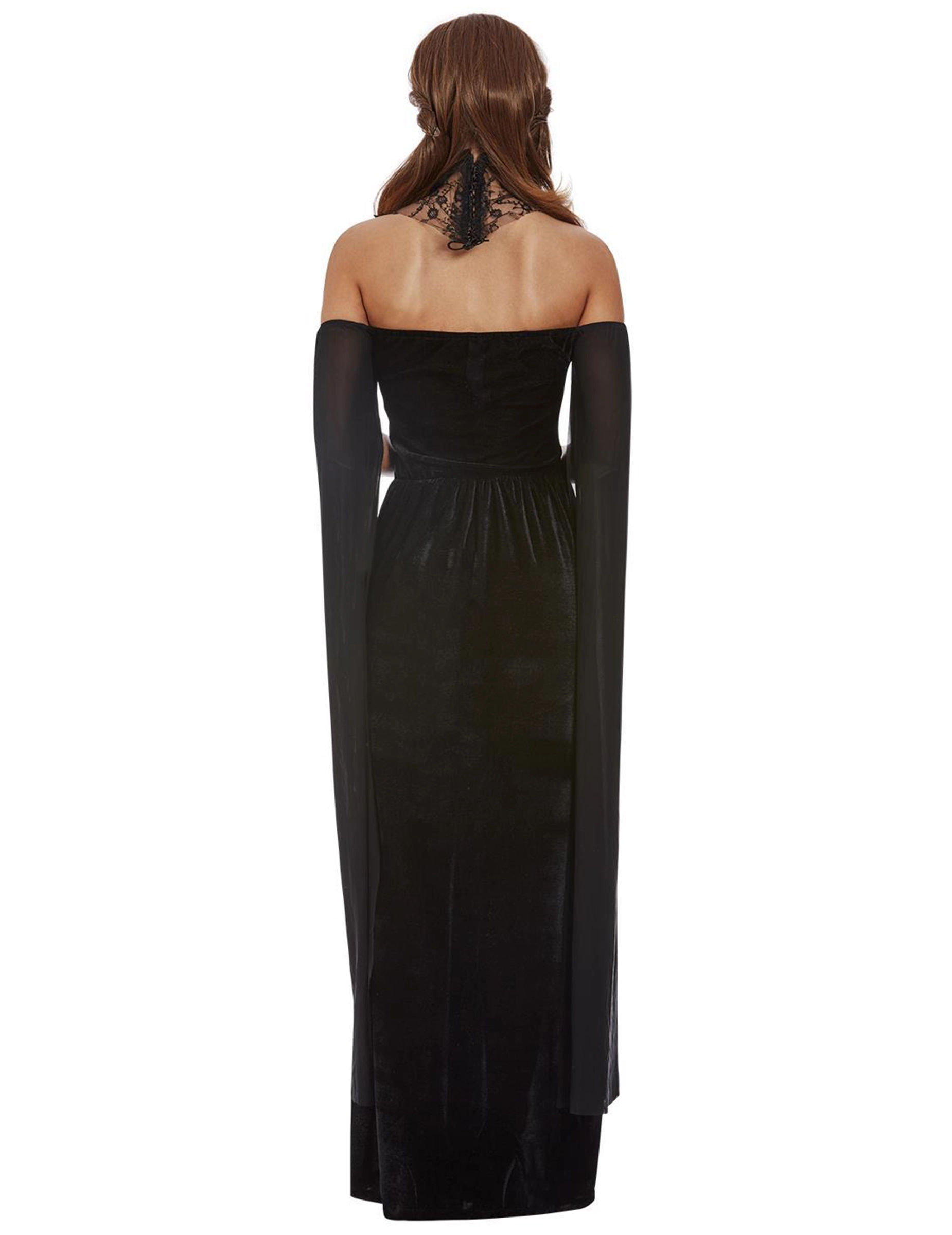 Luxe Zwarte Gravin Vermomming Voor Vrouwen 6 Luxe Zwarte Gravin Vermomming Voor Vrouwen - Afbeelding 4