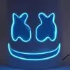 Marshmallow Blauw LED Masker Voor Volwassenen -Cosplay Kostuums Winkel marshmallow blauw led masker voor volwassenen