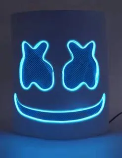 Marshmallow Blauw LED Masker Voor Volwassenen