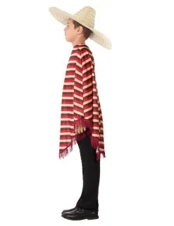 Mexicaans Kostuum Met Poncho Voor Kinderen -Cosplay Kostuums Winkel mexicaans kostuum met poncho voor kinderen 2