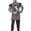 Grijs Middeleeuws Leeuwenridder Pak Voor Mannen 2 Grijs Middeleeuws Leeuwenridder Pak Voor Mannen -Cosplay Kostuums Winkel middeleeuws ridder kostuum voor mannen