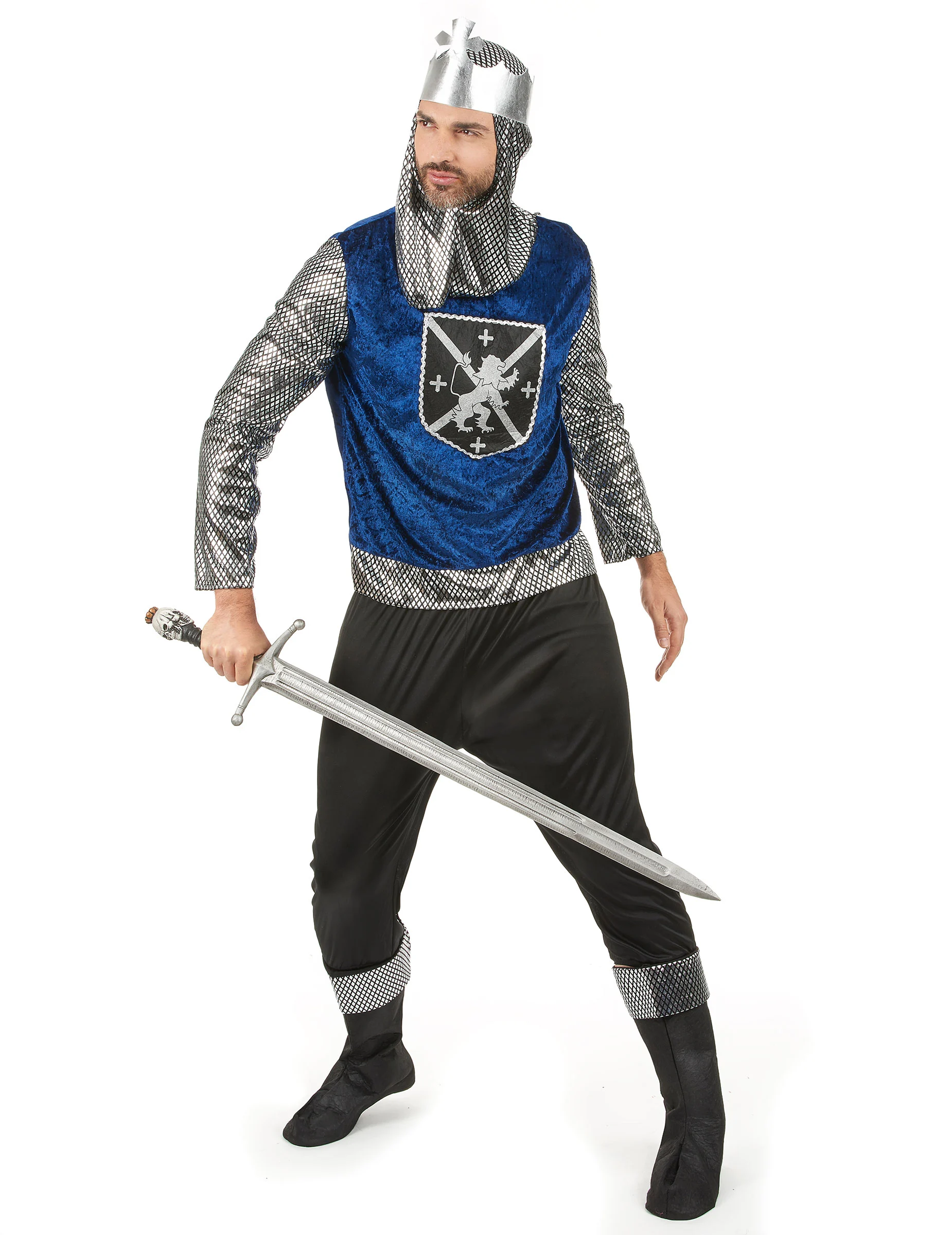 Middeleeuws Leeuwen Ridder Kostuum Voor Mannen 4 Middeleeuws Leeuwen Ridder Kostuum Voor Mannen - Afbeelding 2