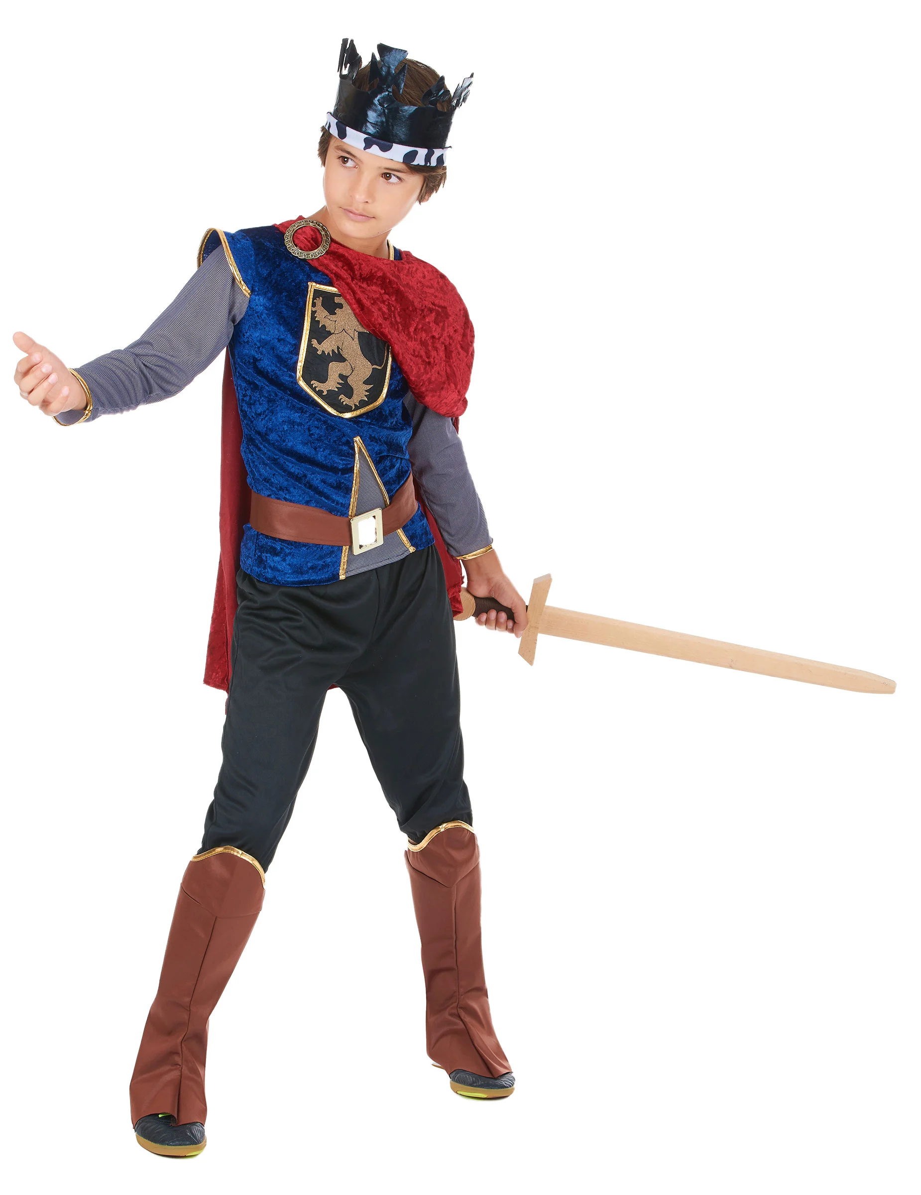 Middeleeuwse Koning Leeuw Kostuum Voor Jongens 4 Middeleeuwse Koning Leeuw Kostuum Voor Jongens - Afbeelding 2