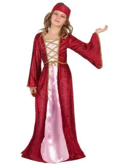 Middeleeuwse Koninginnen Kostuum Voor Meisjes