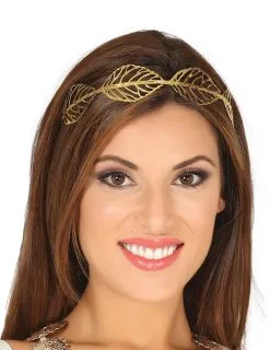 Mooie Goudkleurige Laurierkrans Voor Vrouwen