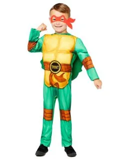 Ninja Turtle™ Kostuum Met 4 Maskers Voor Kinderen