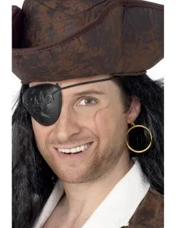 Oorbel En Ooglapje Voor Een Piraat