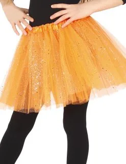 Oranje Tutu Met Glitters Voor Meisjes