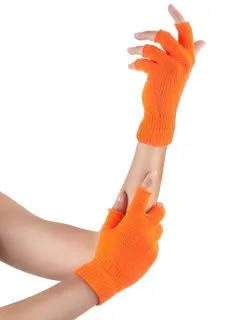 Oranje Vingerloze Handschoenen