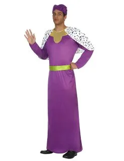 Paarse Drie-koningen Vermomming Voor Volwassenen