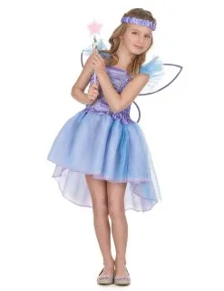 Paarse Feeën Kostuum Voor Meisjes