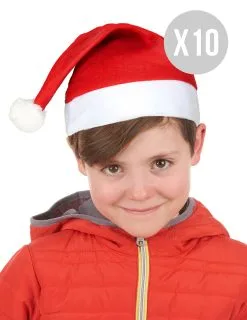 Pack 10 Kerstmutsen Voor Kinderen