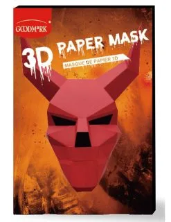 Papieren 3D Duivel Masker Voor Volwassenen