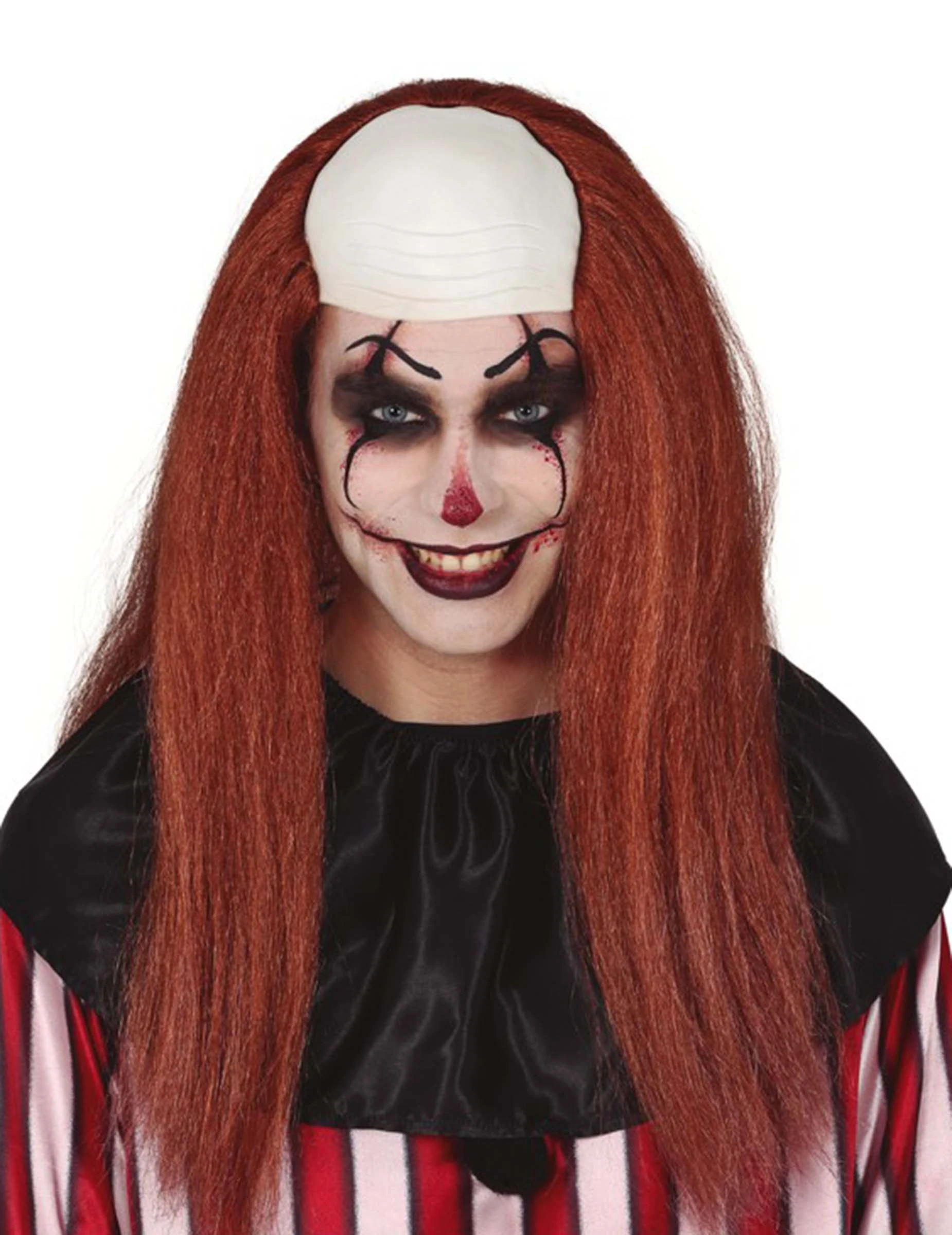 Volwassen Kaal Hoofd En Lang Haar Pruik 3 Volwassen Kaal Hoofd En Lang Haar Pruik