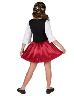 Goudkleurige Schedels Piraten Kostuum Voor Meisjes -Cosplay Kostuums Winkel piraten kostuum voor meisjes 3 1