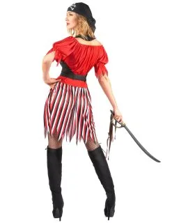 Piratenkostuum Met Gestreepte Rok Voor Dames -Cosplay Kostuums Winkel piratenkostuum voor vrouwen 3 1
