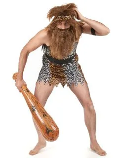 Prehistorische Holbewoner Kostuum Voor Heren