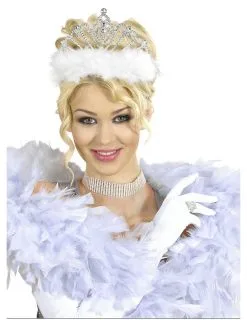 Prinsessendiadeem Met Wit Bont