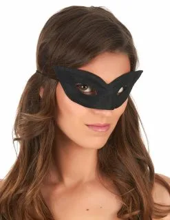 Puntig Zwart Halfmasker Voor Volwassenen