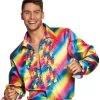 Regenboog Disco Blouse Voor Volwassenen -Cosplay Kostuums Winkel regenboog disco blouse voor volwassenen