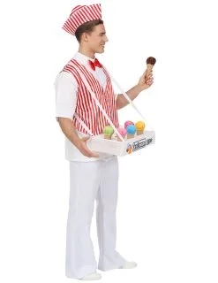 Retro Ijsverkoper Kostuum Voor Mannen 8 Retro Ijsverkoper Kostuum Voor Mannen -Cosplay Kostuums Winkel retro ijsverkoper kostuum voor mannen 3