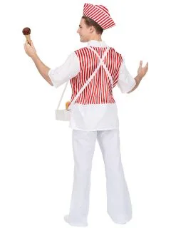 Retro Ijsverkoper Kostuum Voor Mannen 9 Retro Ijsverkoper Kostuum Voor Mannen -Cosplay Kostuums Winkel retro ijsverkoper kostuum voor mannen 4