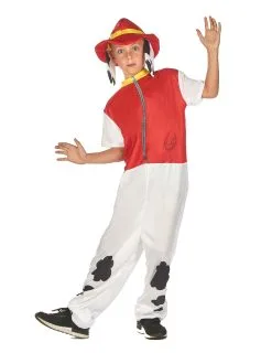 Rode Brandweerman Hond Vermomming Voor Kinderen