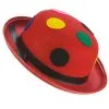 Rode Clown Bolhoed Met Stippen Voor Volwassenen -Cosplay Kostuums Winkel rode clown bolhoed met stippen voor volwassenen
