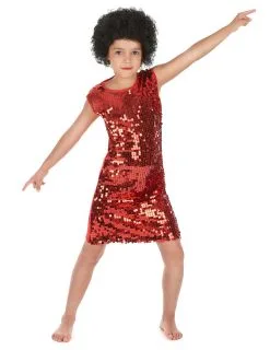 Rode Disco Jurk Voor Meisjes