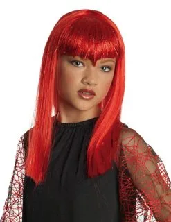 Rode Duivel Pruik Voor Meisjes
