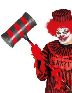 Rode En Zwarte Killer Clown Hamer Voor Volwassenen