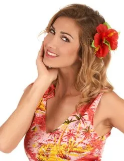 Rode Hawaiiaanse Haarspeld