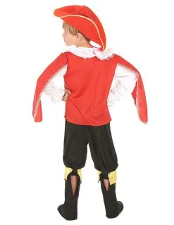 Rode Musketier Kostuum Voor Jongens -Cosplay Kostuums Winkel rode musketier kostuum voor jongens 3