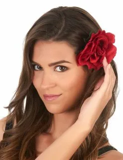 Rode Roos Haarspeld Voor Volwassenen